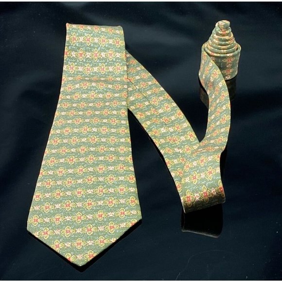 HERMES PARIS (7675 TA)  TIE 100%  SILK - Picture 4 of 8